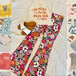 Vibrant Hippie Outfit Bundle (top & bottoms)